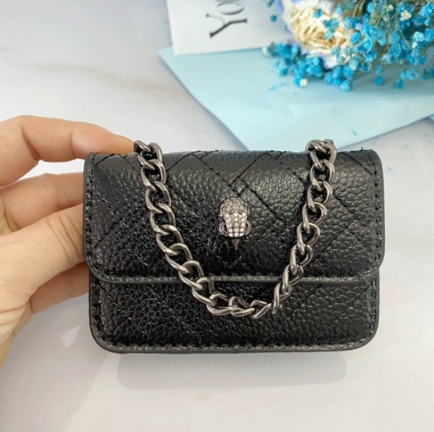 2025 London Kensington Soft Leather Handbags s Chains Shoulder Bag Big Cross Body Purse Fashion Circular Wallet square shoulder kurtlies giegerly bag x1