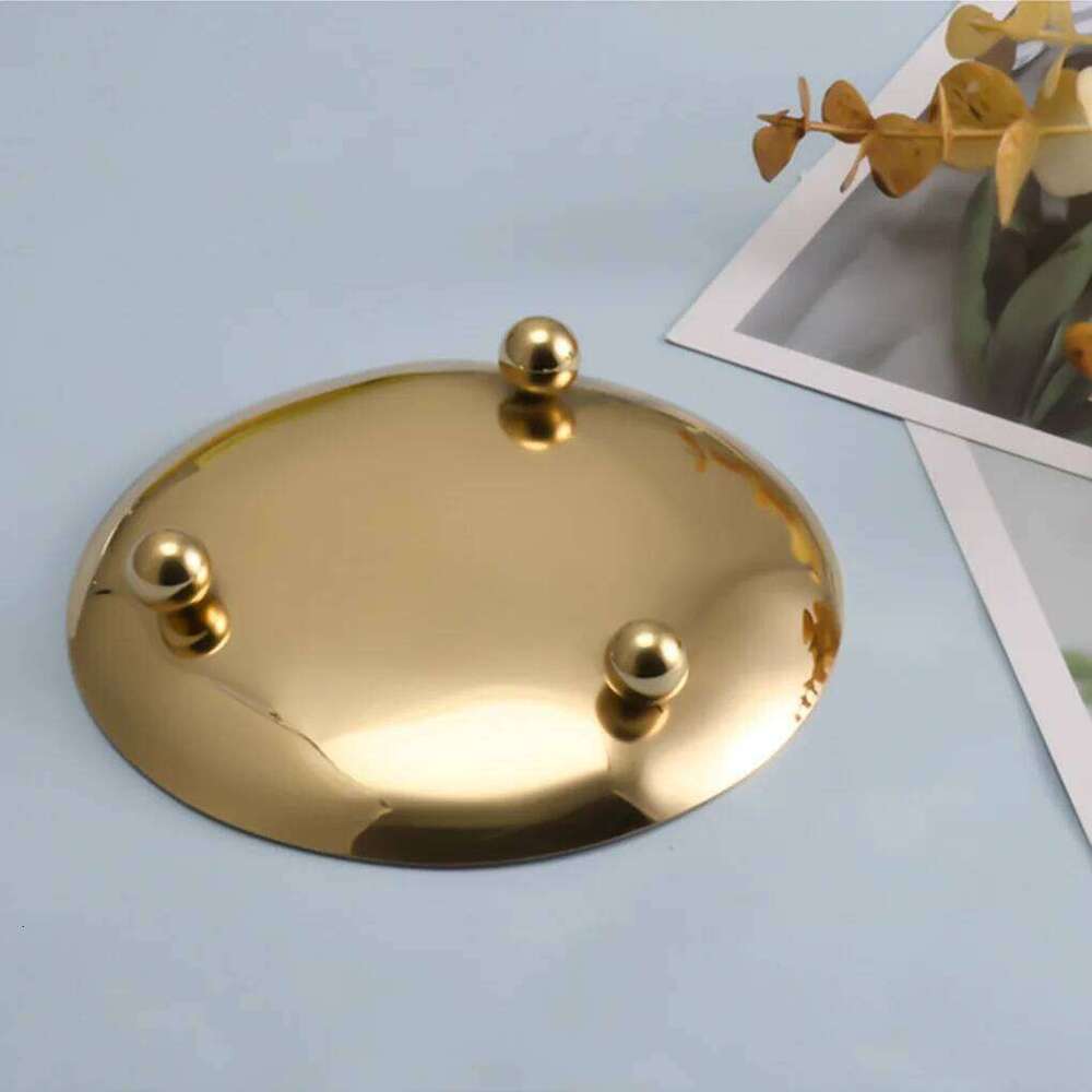 Candle Holder Round Candlestick Stand Wedding Party Festival Decoration Pillar Washable Plate Household Hotel Gold H260310