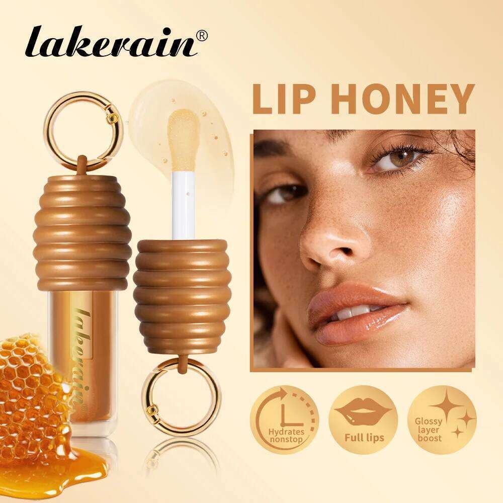Lakerain Honey Gloss Long Lasting Moisturized Texture Lightweight Non-sticky Gorgeous Glossy Finish Smooth Lip Makeup Z260310
