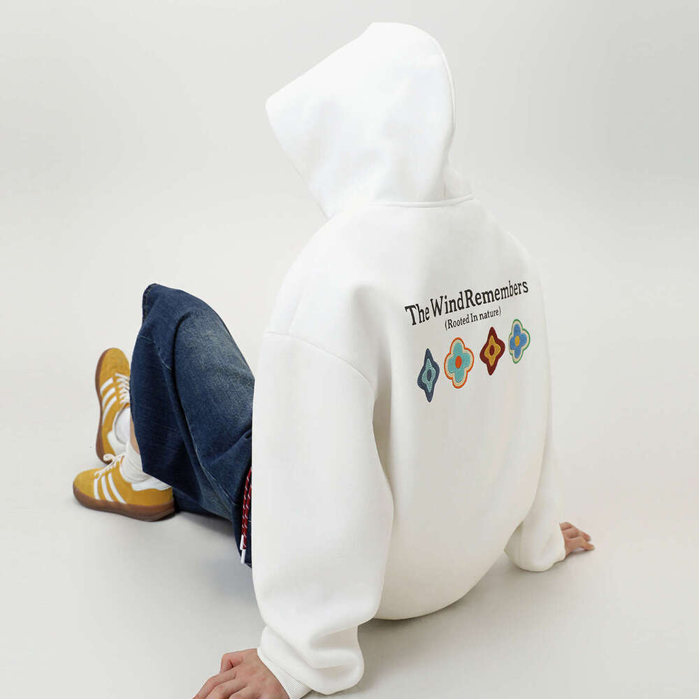 Petal Print American Style For Men, Autumn New Heavyweight Texture Trendy Brand Sports Hoodie Casual Jacket