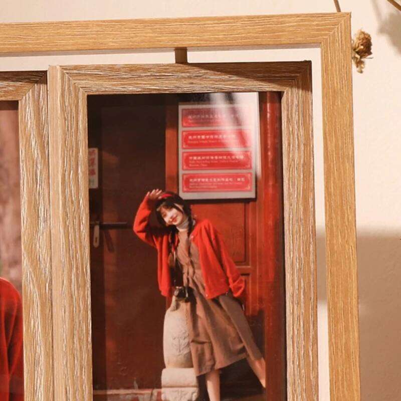 Creative Decoration Indoors Retro Wooden Fashion Desktop Frame Homestay Luxury Modern Home Decor Porta Retrato Lsxk H260310 - view 5