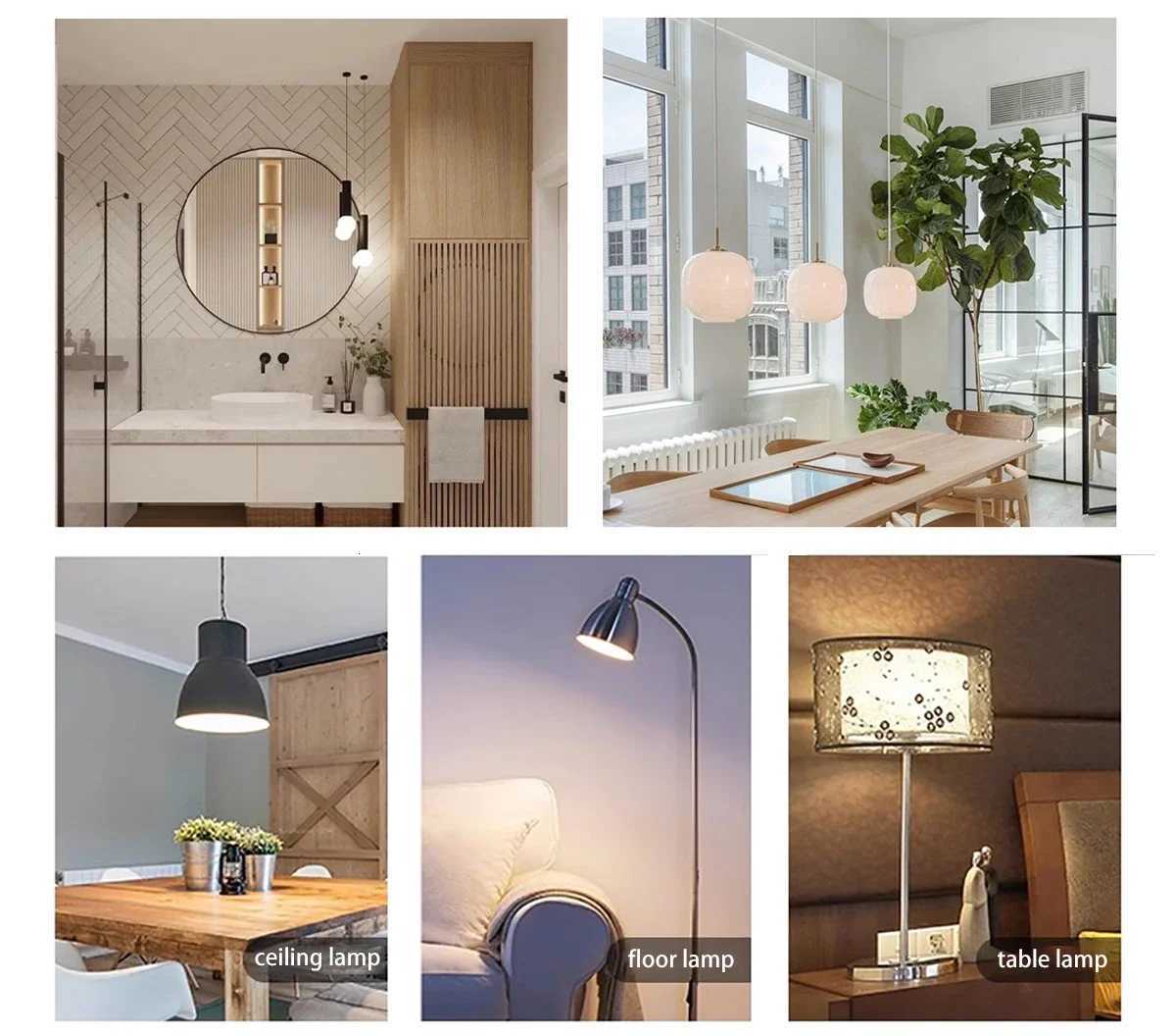 2-8pcs 220V 9W LED Candle Bulb E14/E27 Base C37 T37 - 4000K Daylight Natural Light4000K Ideal for Home Chandelier Decor H260310