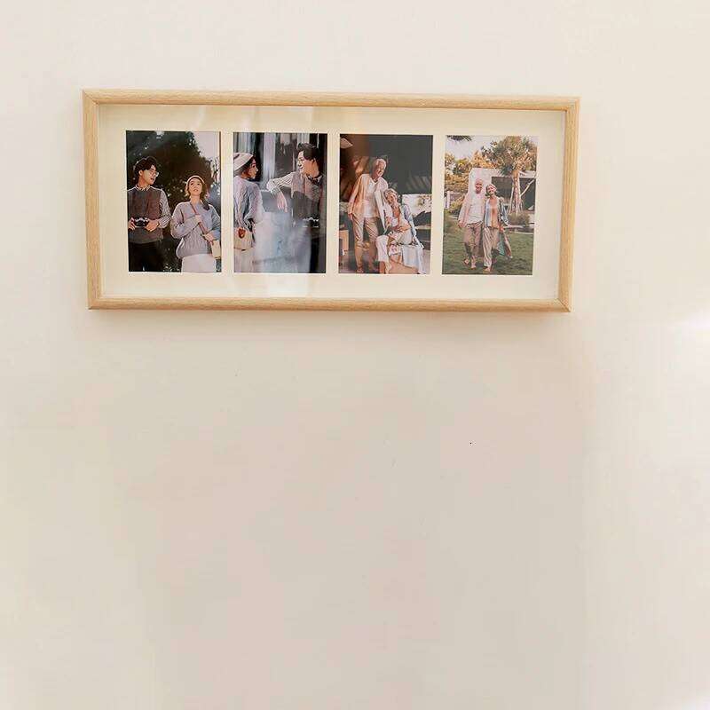 - 8x20 Photo With Mat Display 4Pcs Photos, 4x6 Picture Frame Wood H260310 - view 3