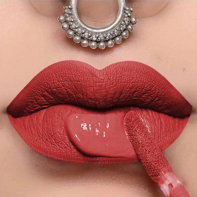 Matte Gloss Smooth Texture- Waterproof, Long Lasting, 24 Hour Wear, Non Transfer, For All Vibrant Lip Makeup Z260310