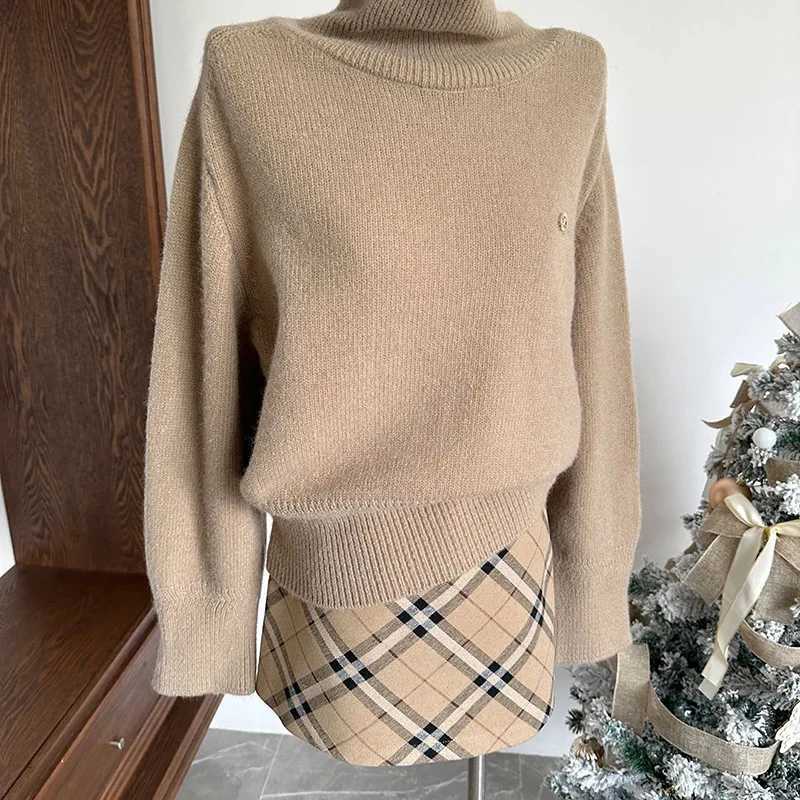 Women Vintage Plaid High Waist Skirts Female Chic Designer A-line Skirts Girls Korean Classic Fashion Thin SkirtsT260310