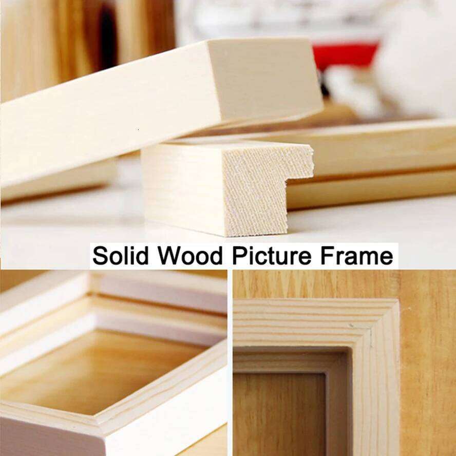 3Pcs Natural Pine Wood Photo Frames For Picture Wall or Tabletops Decor 10X15 15X20 25X25cm A4 Pictures Frame Commemorative Gift H260310 - view 4
