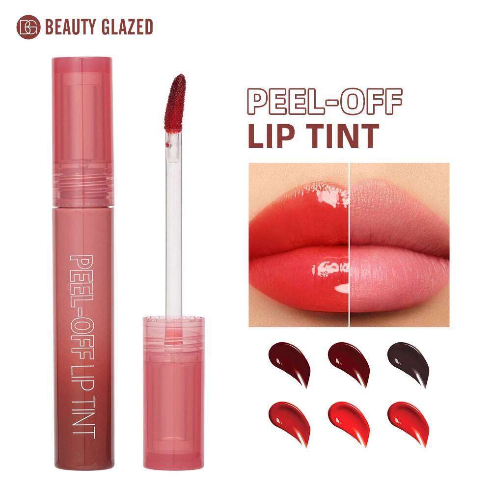 6 Color Peel Off Liquid Lipstick Waterproof Long Lasting Amazing Lip Gloss Women Sexy Makeup Tear Pull Lips Mask Cosmetic Z260310