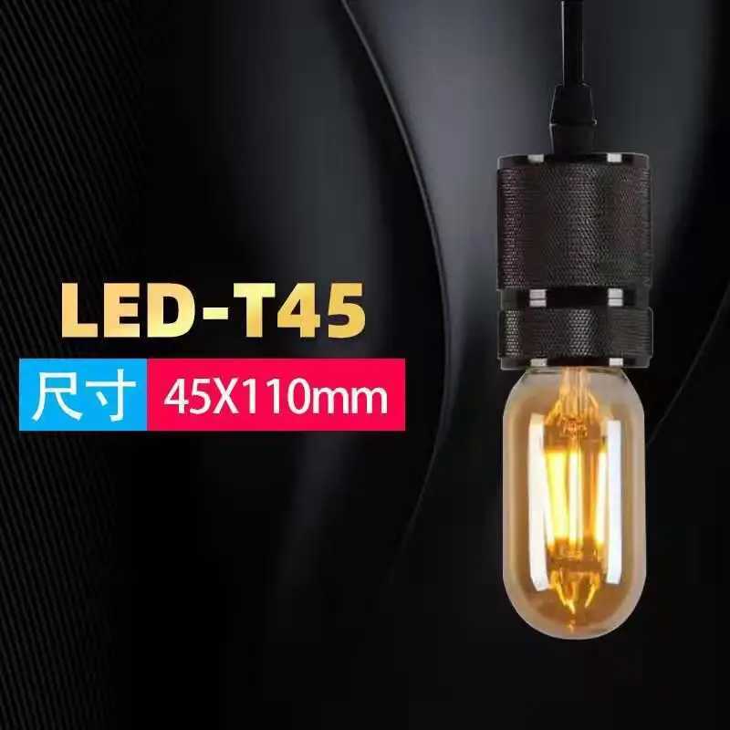 Edison Light Bulb T45 ST64 G80 G95 G125 4W 6W 8W 220V 110V Filament LED Bulb Retro E27 Warm Yellow Living Room and Bedroom Light H260310