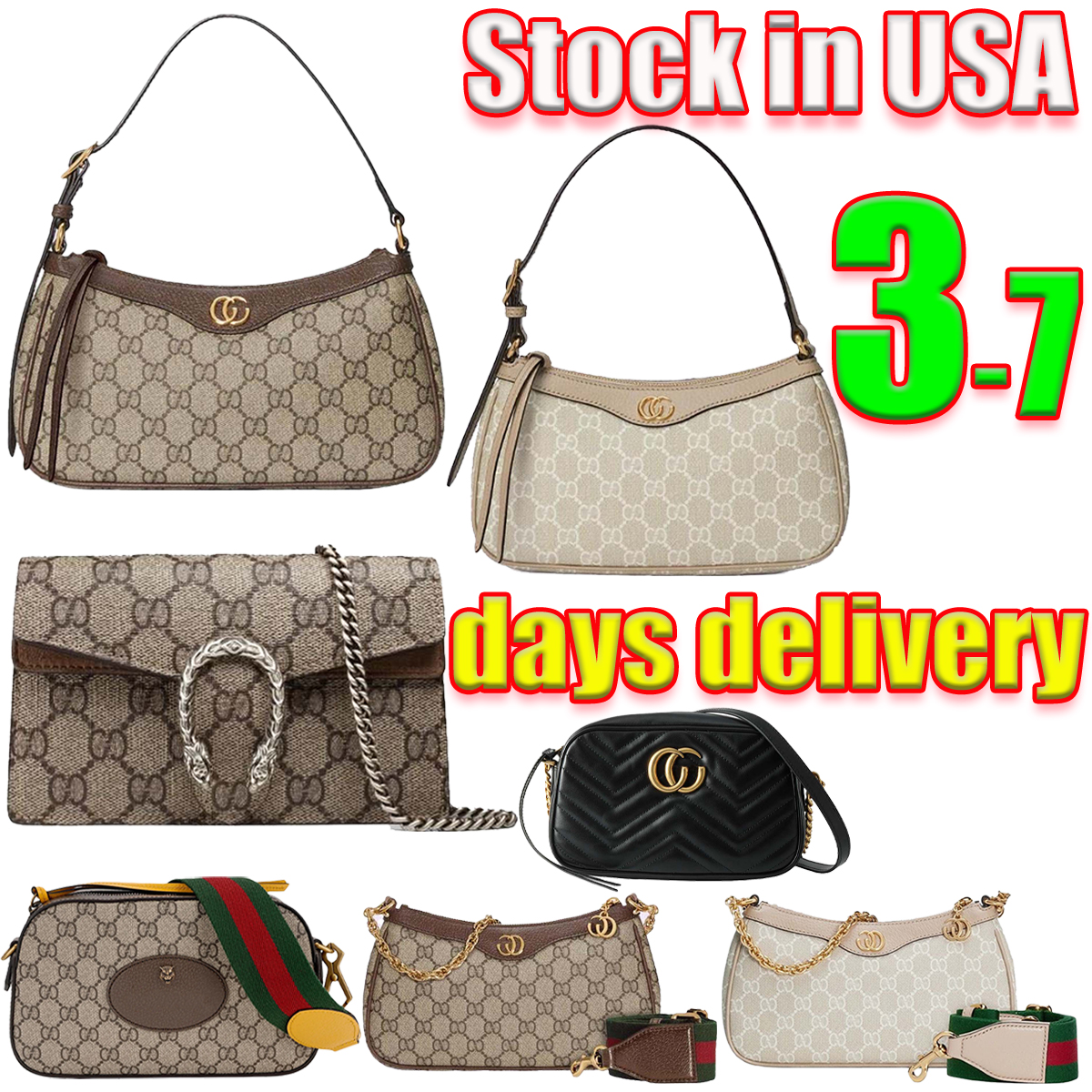 Designer bag Shoulder Bag Luxury Bag Women's Handbag Crossbody Bag Envelope Ophidia Chain bag All-over Floral Print Underarm Bag Hobo Bag Flip-top Wallet Camera Bag New