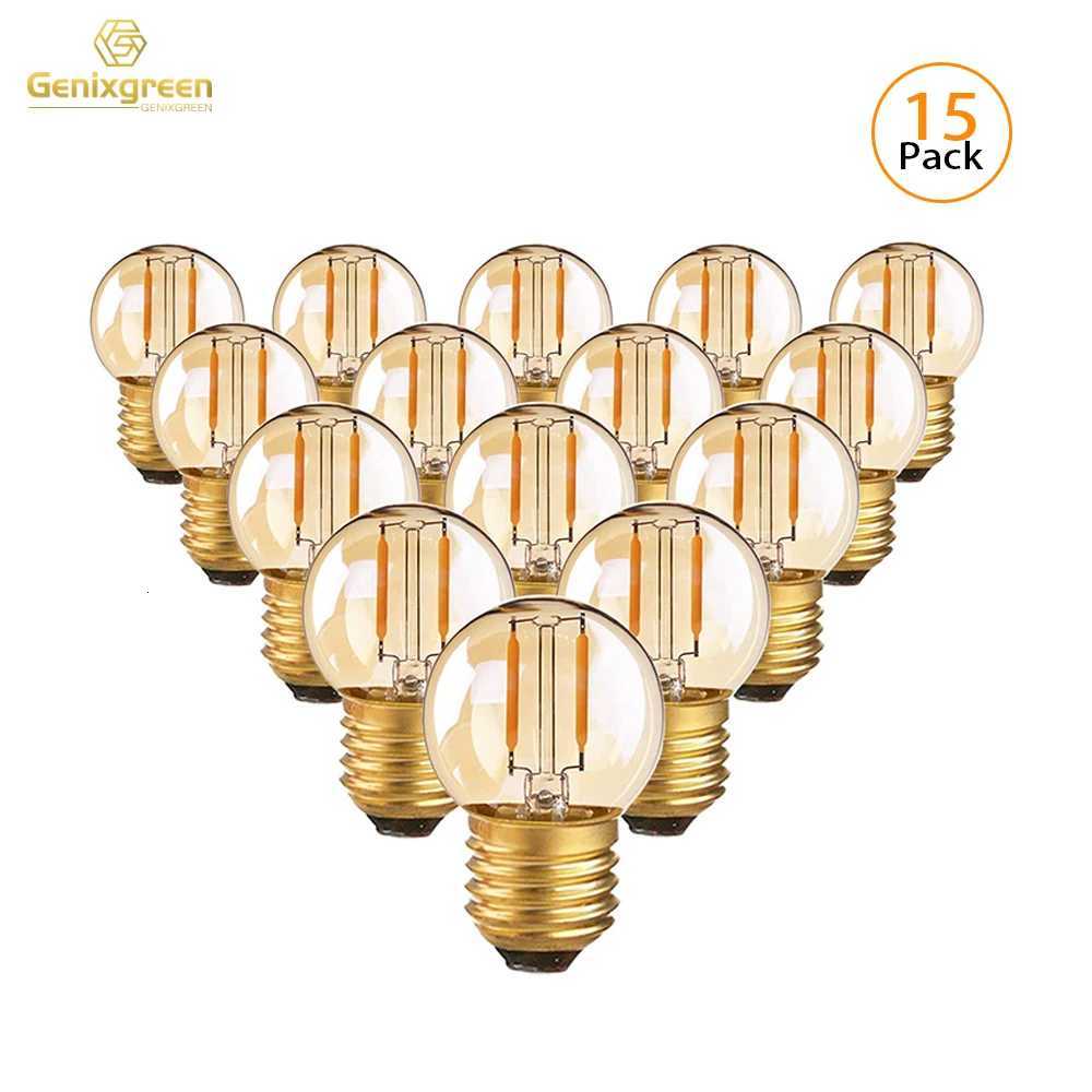 G40 Edison LED Filament Mini Globe Light Bulbs 1W Equivalent to 10Watt Incandescent E27 2200K 220V 12V 24V Decorative Led Bulbs H260310