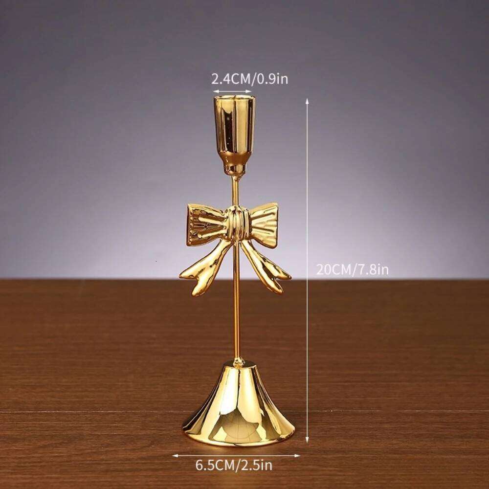 European Style Romantic Dining Decoration Retro Candlelight Dinner Props Wedding Table Candle Stand Exquisite Candlestick H260310