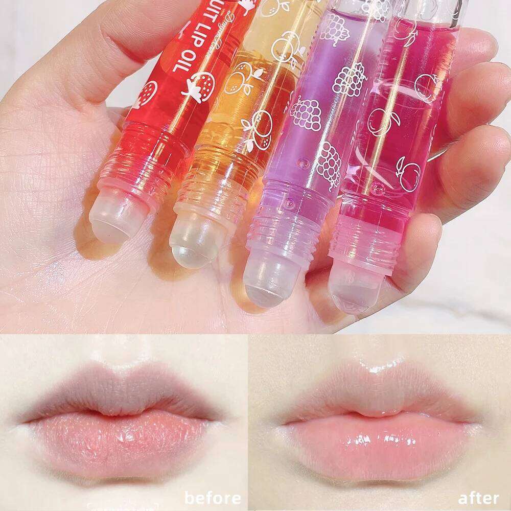Roll-On Moisturizing Liquid Nourishing Colorless Transparent Fruit Oil New Valentine's Day Gift Lip Balm Z260310