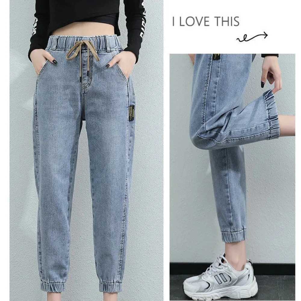 Fashion Slim Fit Stretch Ladies pants Denim harem Pants women trousers Women jeans high Waist Skinny Jeans woman pants M260310