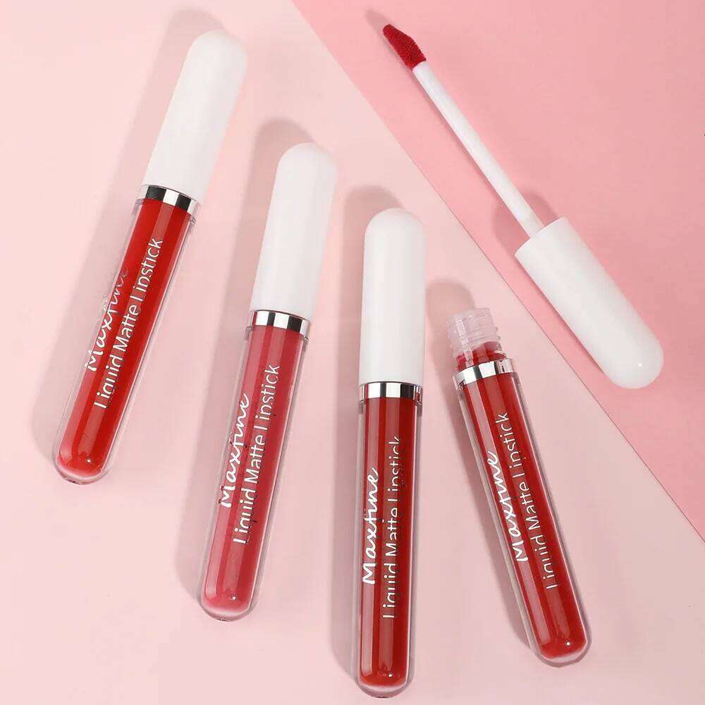 Liquid Durable Waterproof Smudging Glaze Lip Gloss Matte Lipstick Non Peeling Ladies' Makeup Z260310