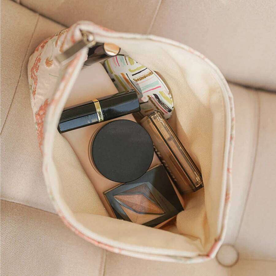 Women's Makeup Pink Bouquet Bulk Cosmetics Lipstick Storage Travel Toiletry Commuting Handy Hand Grab Bag Ins Style XJ260310