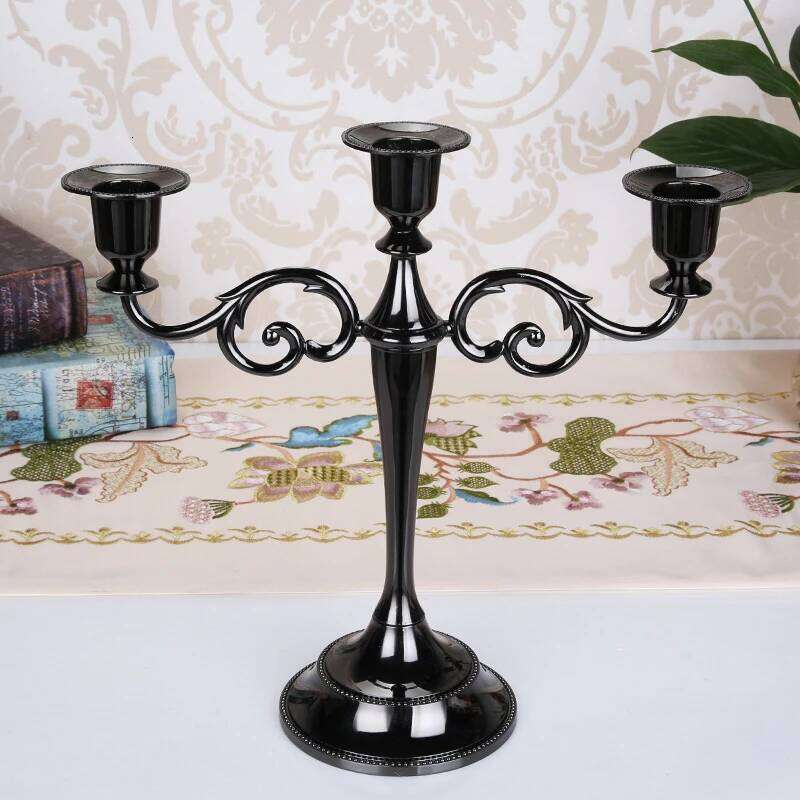 Hot Metal Silver/Gold Plated Candle Holders 7-Arms Stand Zinc Alloy High Quality Pillar For Wedding Portavelas Candelabra H260310