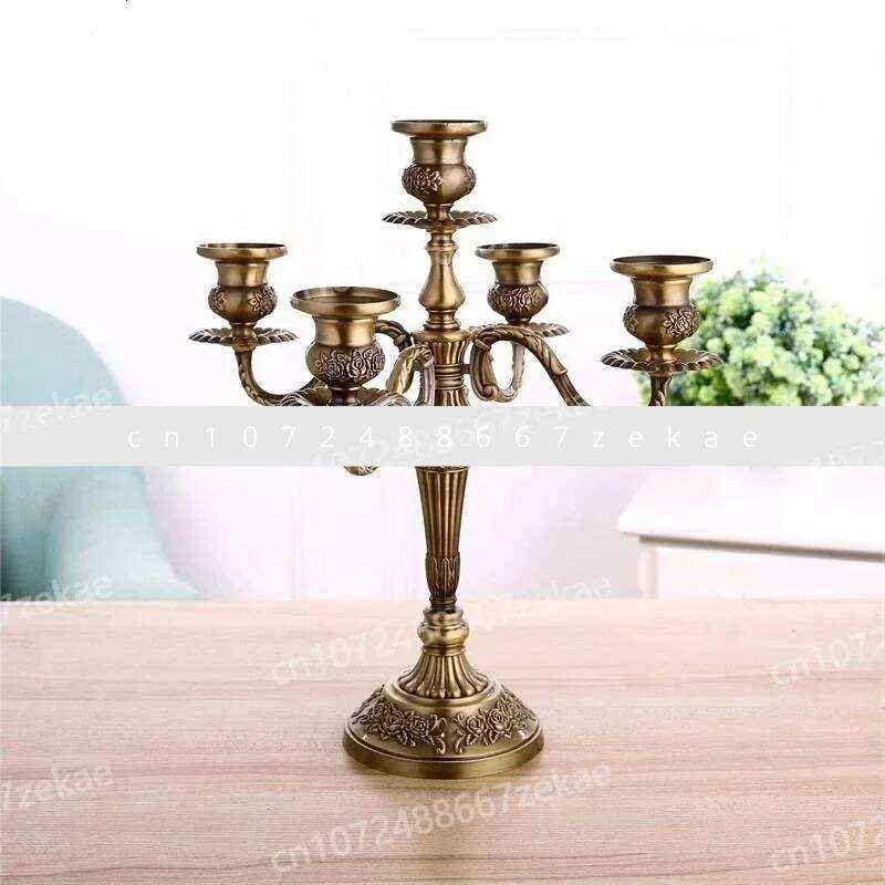 Activity Table Centerpiece New Bronze Metal 5-Arm/3-Arm Candlestick Wedding Decoration H260310