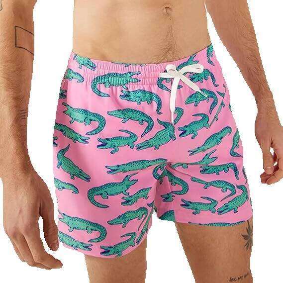 Men's Shorts Swim Quick Dry Bathing Suits for Men Beach Shorts Mesh Lining Swimming Trunks cool Men's Clothing