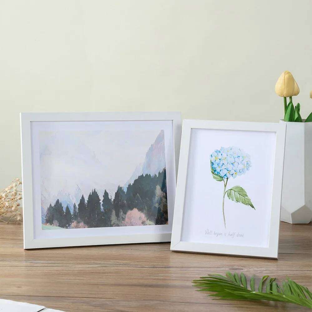 Wooden Wall Hanging 10X15 15X20 20X25cm A4 Wood Picture Frame Stand For Pictures Photo Decor Commemorative Gift H260310 - view 4