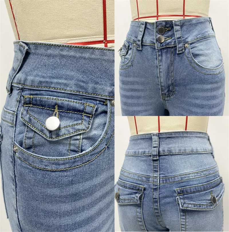 Spring 2025 Y2K Baggy Jeans for Women Trendy Mid Waist Casual Straight Leg Boyfriend Jeans Denim Pants with Pocket Streetwear M260310