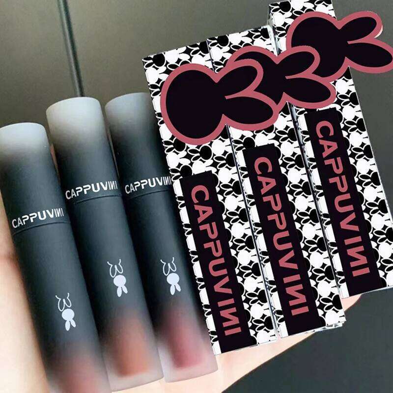 Reverse Macaron Mud glaze Matte mist Velvet White Lip Gloss Student Affordable lipstick Z260310