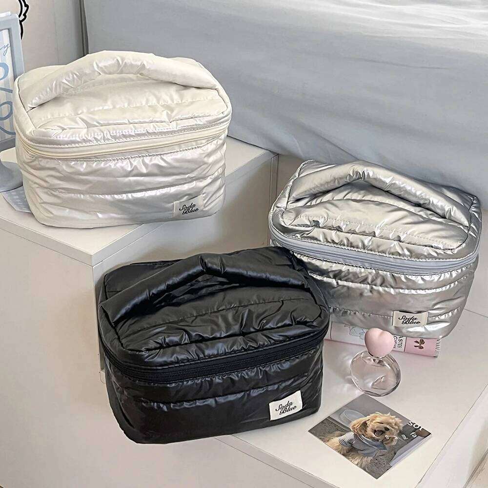 Wholesale Large Capacity Waterproof Makeup Handbag Travel Women Cosmetic Toiletry Storage Pouch Elegant Ladies Square Zipper Bag XJ260310