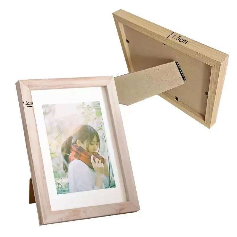Custom Wooden Picture Walls 10X15 15X20 20X25 A4 Vintage Photo Frame Stand for Pictures Commemorative Gift H260310 - view 5
