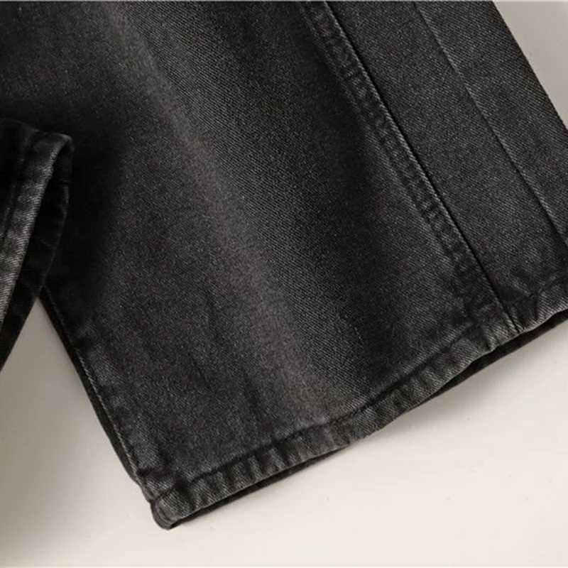 Lady RETRO Casual High Waist Jeans Women Baggy Comfortable Straight Leg Pants Korean Fashion Denim Trousers M260310