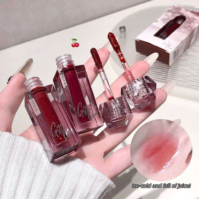 Gege bear water is long-lasting, non fading, and not easy stick to cup lip gloss - irregular angular design Z260310