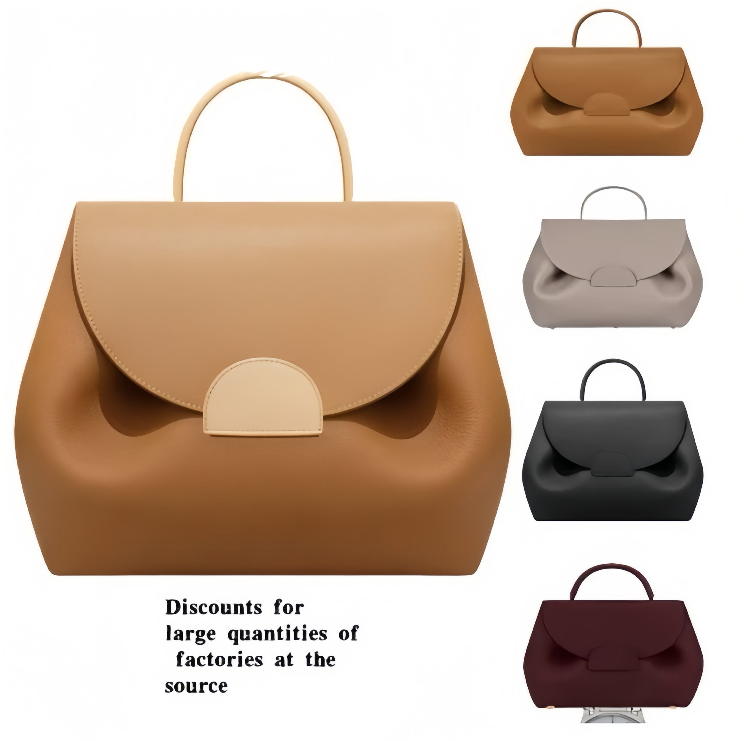 France Designer Bag Smiley bag little pig bag Lychee pattern one-shoulder crossbody handbag large capacity niche design genuine leather women's bag