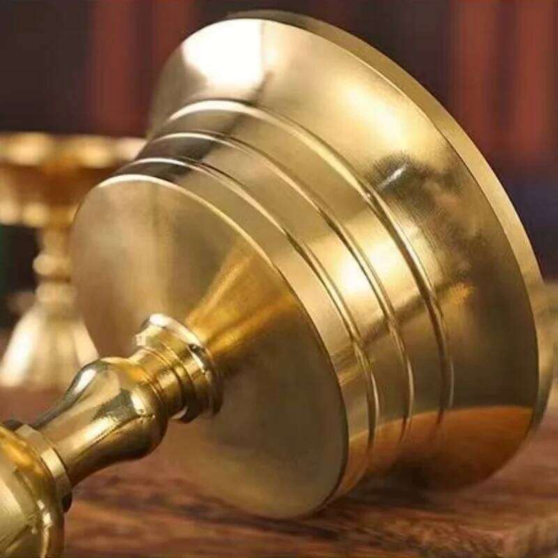 Tibetan Candlestick,Multi-Size Buddhism Bronze Candle Cup Polishing Auspicious Altars Holy Lamp Holder,Buddhist Items Handicraft H260310