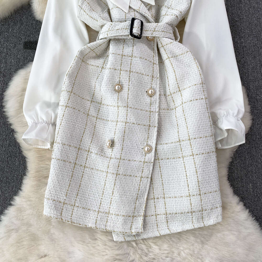 2026 Designer Youthful Sweet Strap Skirt Style Waist Slimming Floral A-line Skirt Two Piece Set with Bow