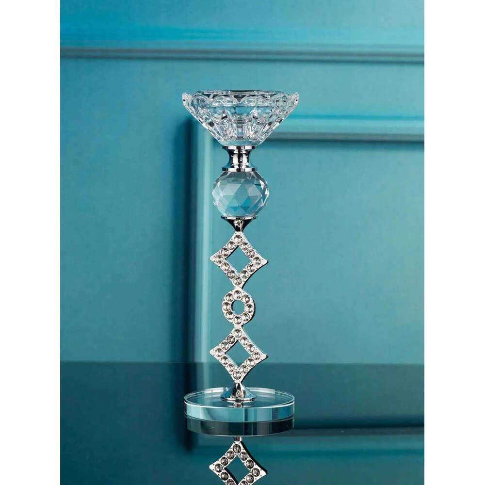 Light Luxury Crystal Candlestick Halloween Spooky Festival Holiday Room Decor Gift H260310