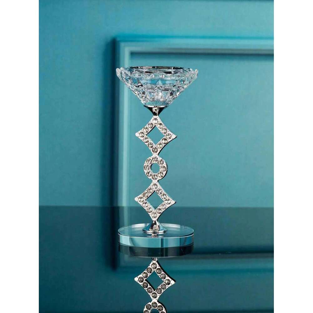 Light Luxury Crystal Candlestick Halloween Spooky Festival Holiday Room Decor Gift H260310