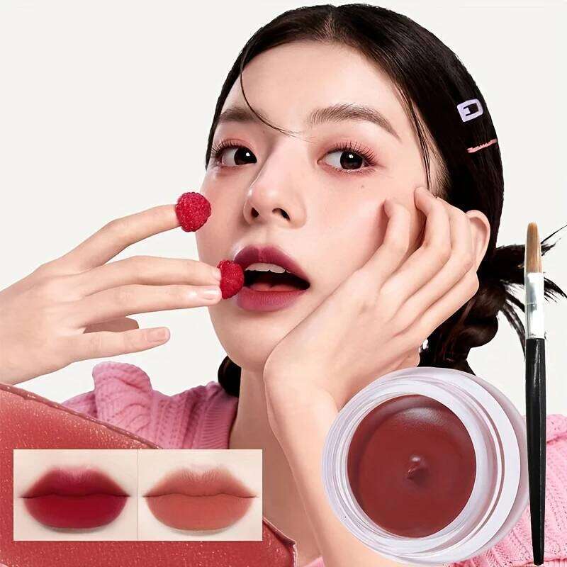 Matte Paste, Velvety Hazy Blush Eyeshadow, Long-Lasting Color, High-Pigment Lipstick, Lip Paste for Both Lips and Ch Z260310