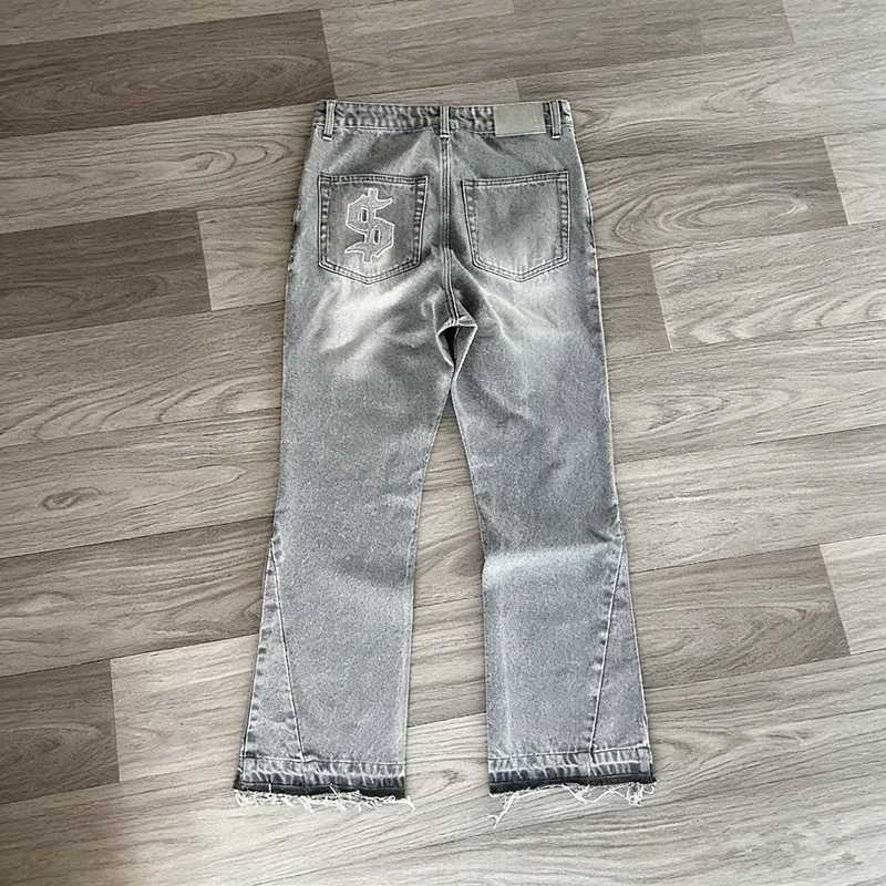 American Fashion Trend High Waist Slim Jeans Women Street Y2K New Hip Hop Retro Casual Joker Washed Pants Unisex Punk Rock Jeans M260310