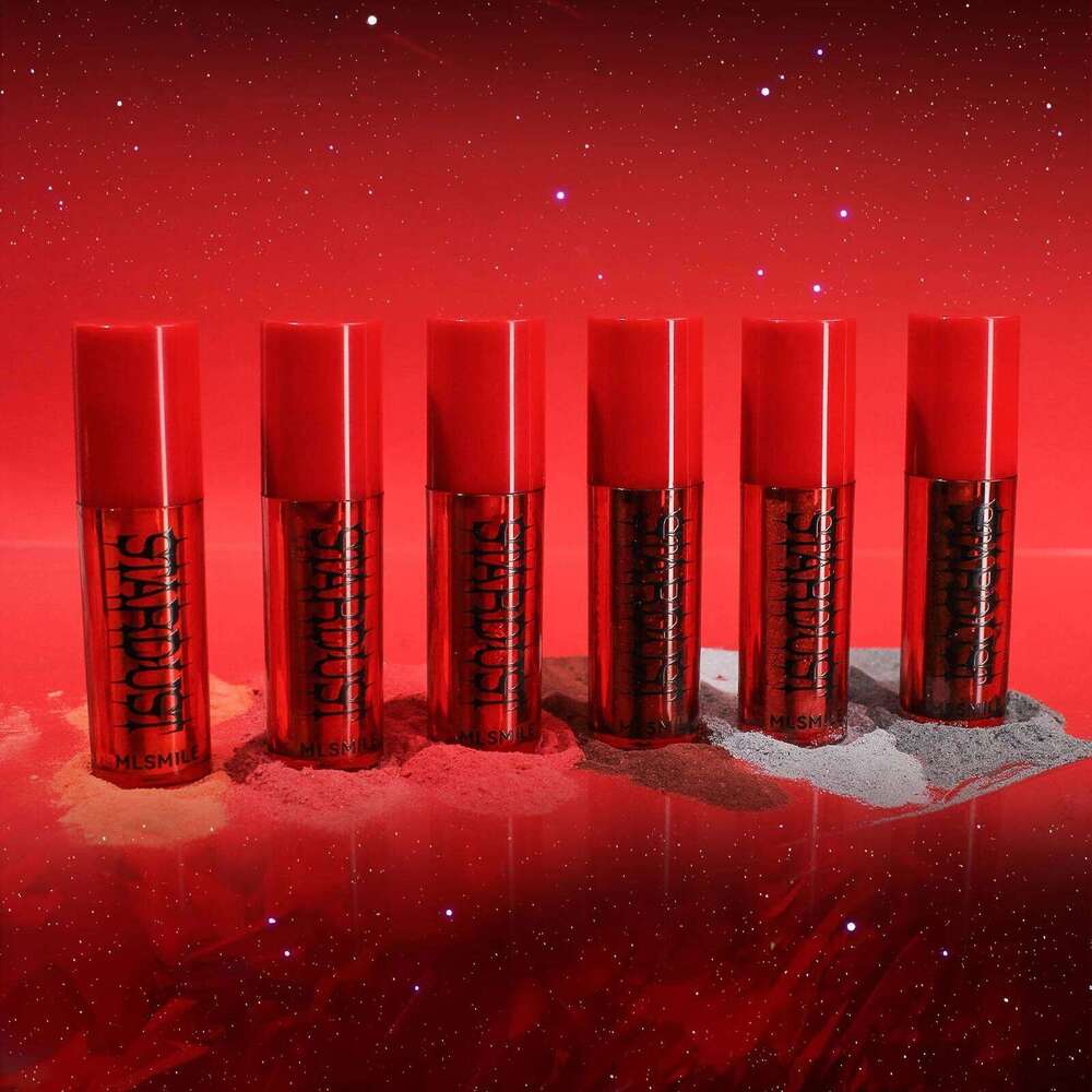 MLSMILE multi-color velvet matte Misted Surface Pearl Fine Glitter Lipstick powder coated with water for easy color lip glaze Z260310