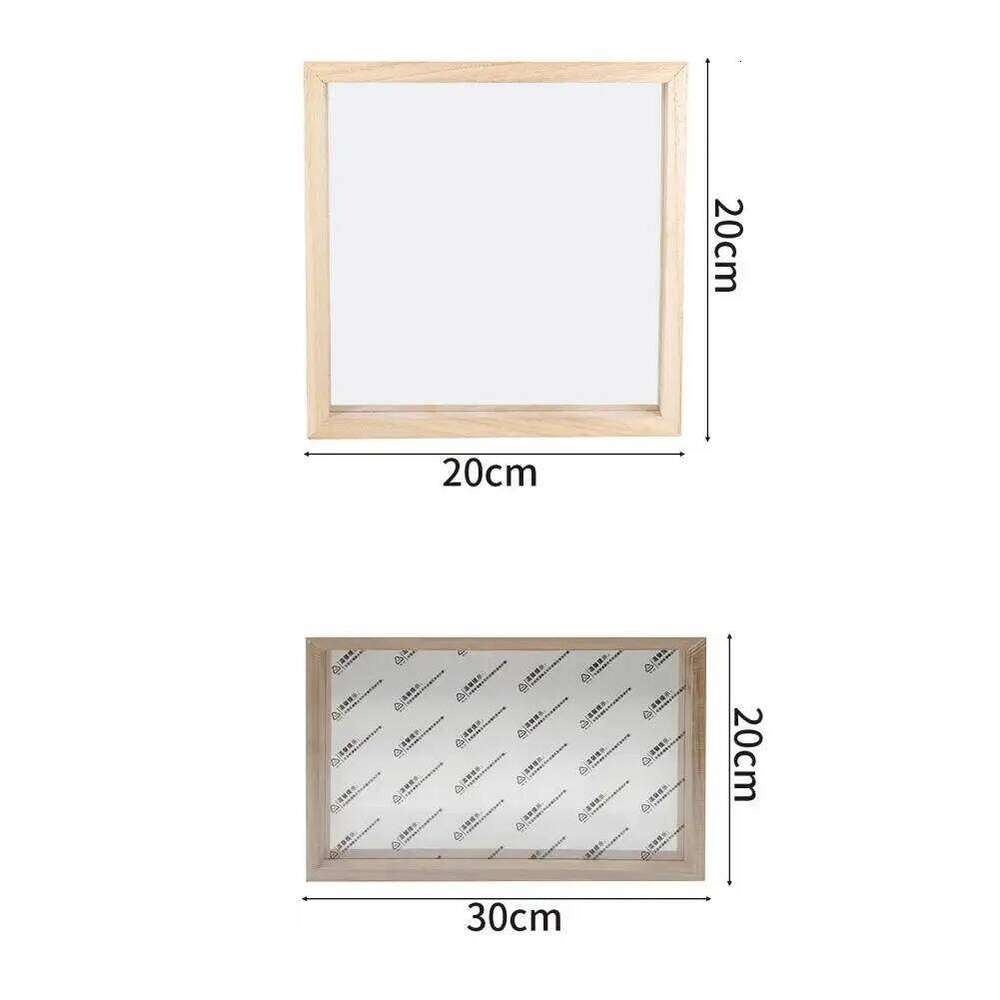 20/30cm Wood Acrylic Photo Burr-free Handcraft DIY Children Painting Display Paper Making Mould Frame Home Decor H260310 - view 7