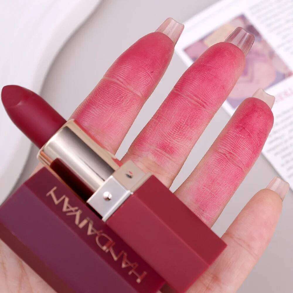 Lasting Matte Nude Lipstick 6 Colors Waterproof Velvet Pink Stick Pen Non-stick Cup Red Lip Glaze Sexy Lips Makeup Cosmetics Z260310