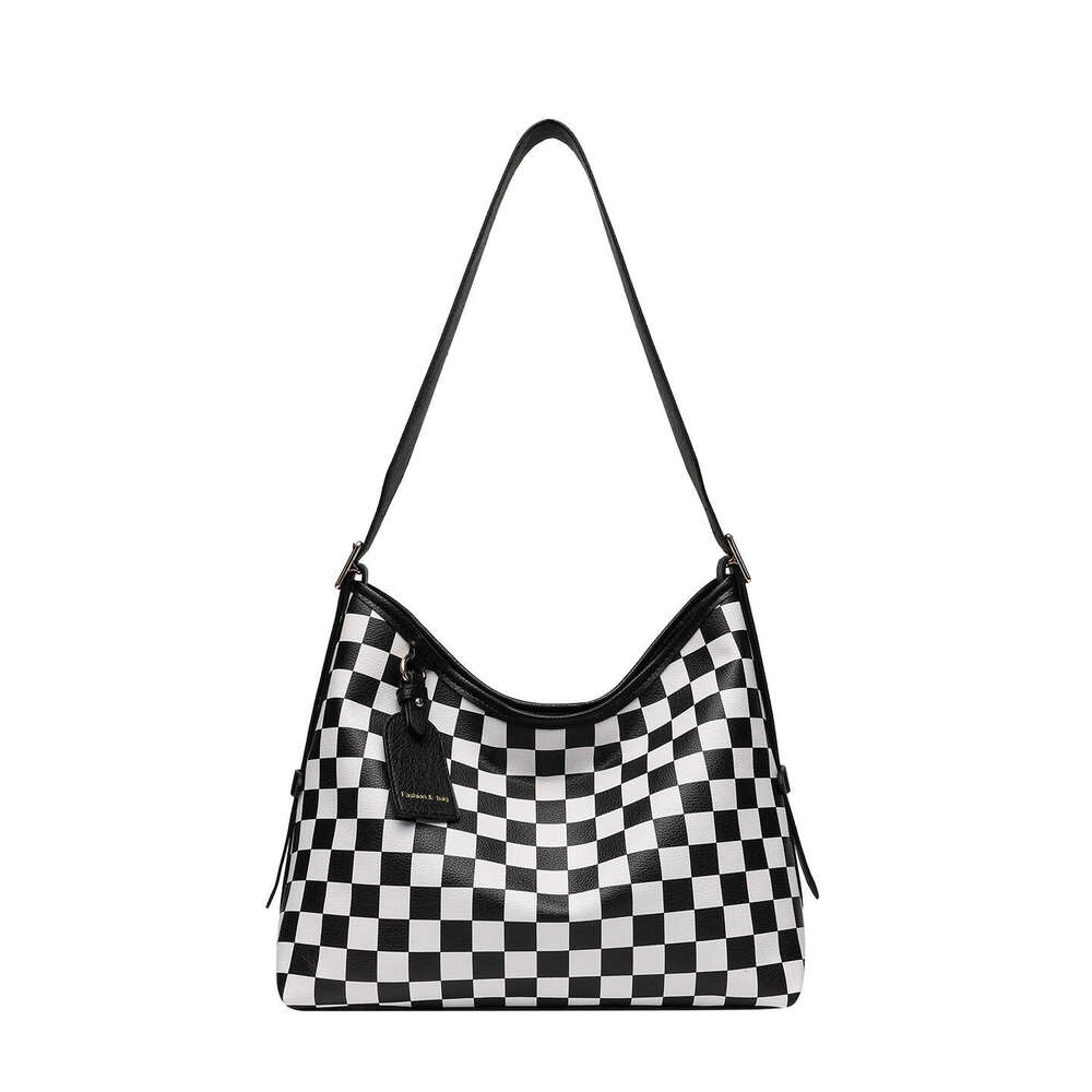 New printed tote large-capacity shoulder underarm bag, autumn and winter high-end commuter bag for women