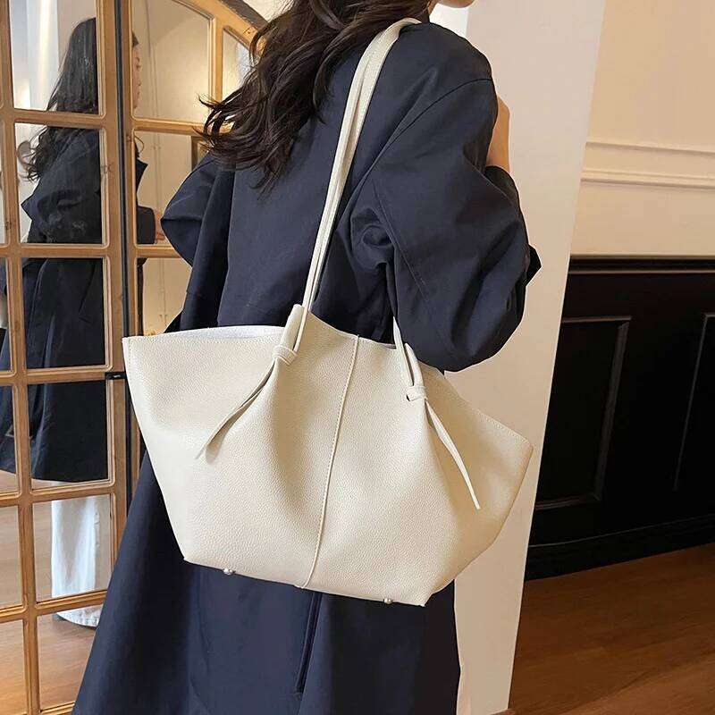 Fashionable Luxury PU Leather Handbag for Women Large Capacity Designer Tote Bag with Top Handle Stylish Shopper Hobo XJ260310