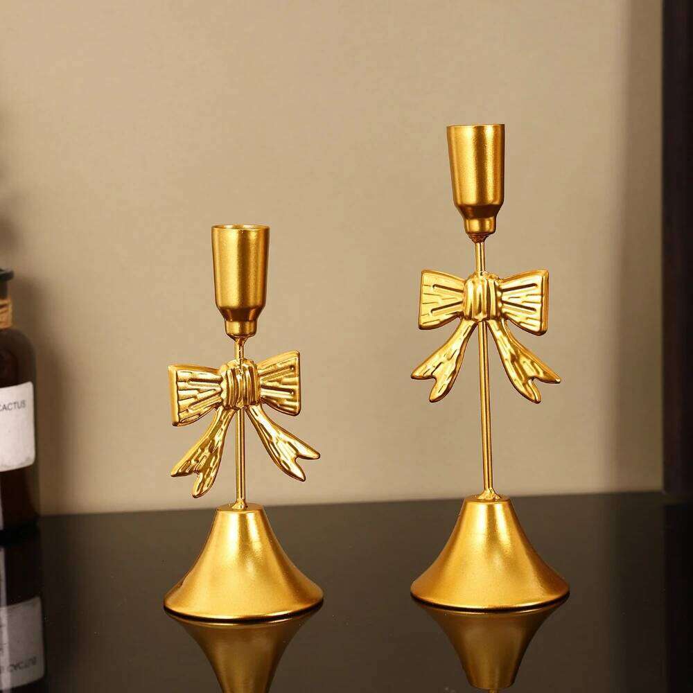 European Style Romantic Dining Decoration Retro Candlelight Dinner Props Wedding Table Candle Stand Exquisite Candlestick H260310