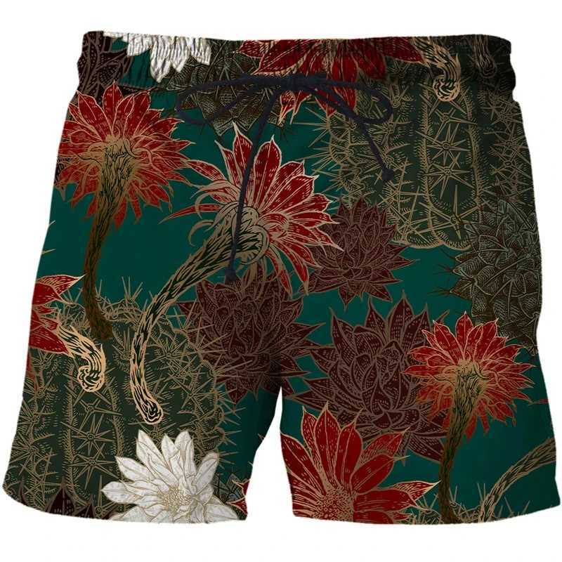 Retro Animal 3d Printed Shorts For Men Bird Snake Flower Street Short Beach Pants Summer Fashion Leisure Trend Short Trousers N260310