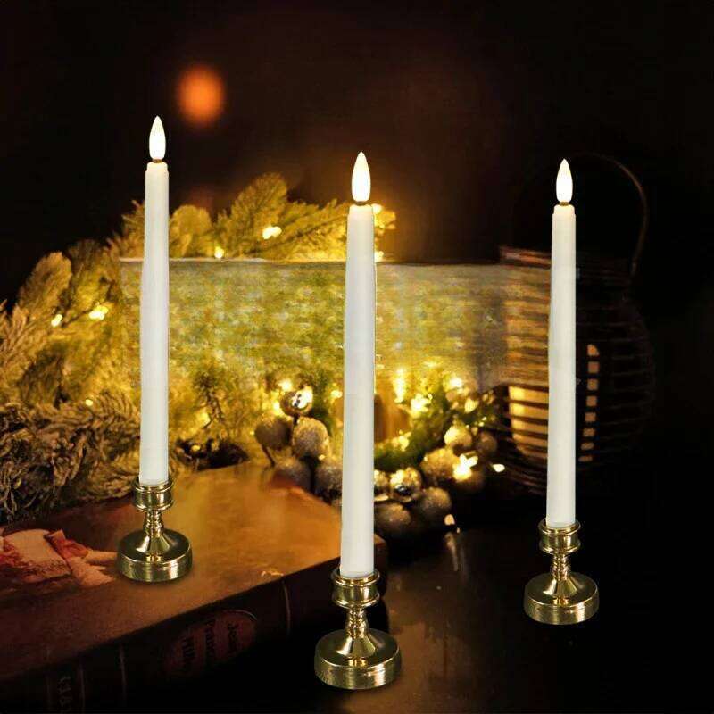 2pcs Silver Gold Rod Wax Base For Wedding Party Festival Candlestick Home Decor Candle Holders H260310