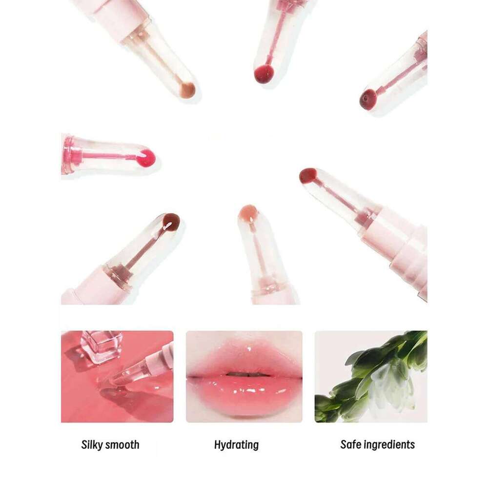 Haggard Glossy Serum EMO MONSTER Series,Serum-Inspired Lip Gloss,Water-Light Texture,Plumping Effect,Micro-Shimmer,Present Z260310
