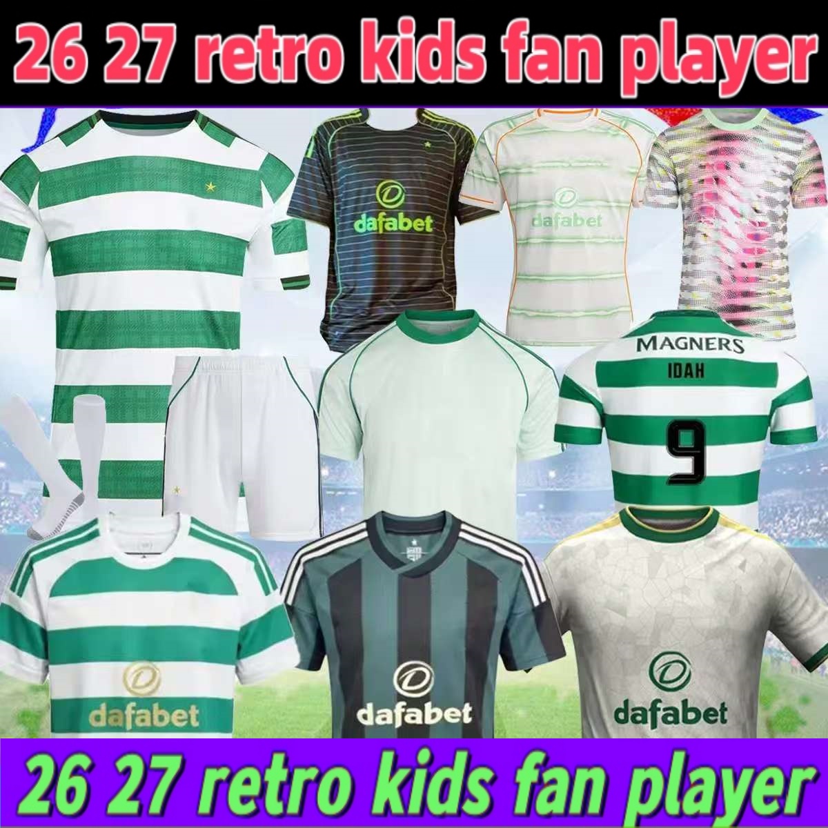 celticfc Jersey 26 27 Soccer Jerseys EDOUARD CelticFc 2026 Irish Origins home AWAY celticfc Football Shirt ELYOUNOUSSI CHRISTIE JOTA GRIFFITHS Maillot de football