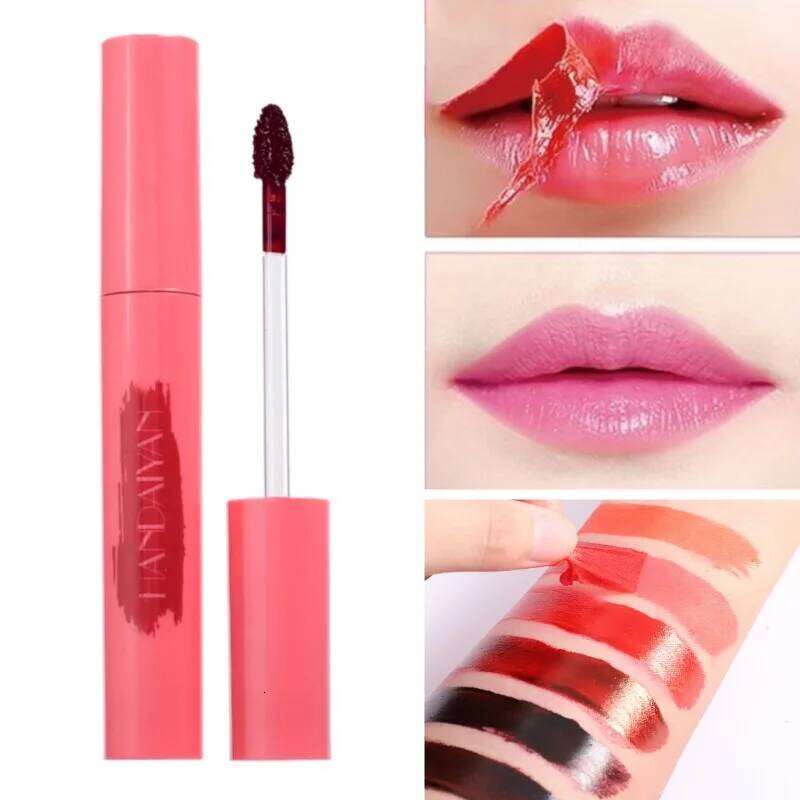 Red Peel-off Gloss Natural Lip Dye Tattoo Tinted Non-stick Cup Waterproof Matte Liquid Lipstick Makeup Cosmetics Z260310