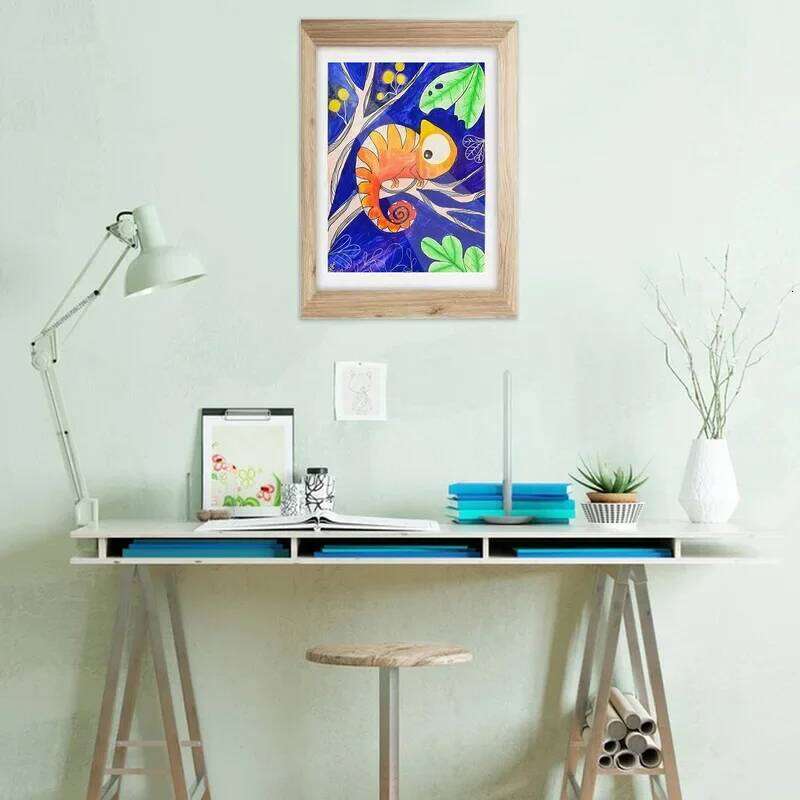 Children's Art Frame Marcos Magnetic Frames Wall Pictures Open Mutable Photo Card Supplies Painting Picture Display Albums H260310 - view 4