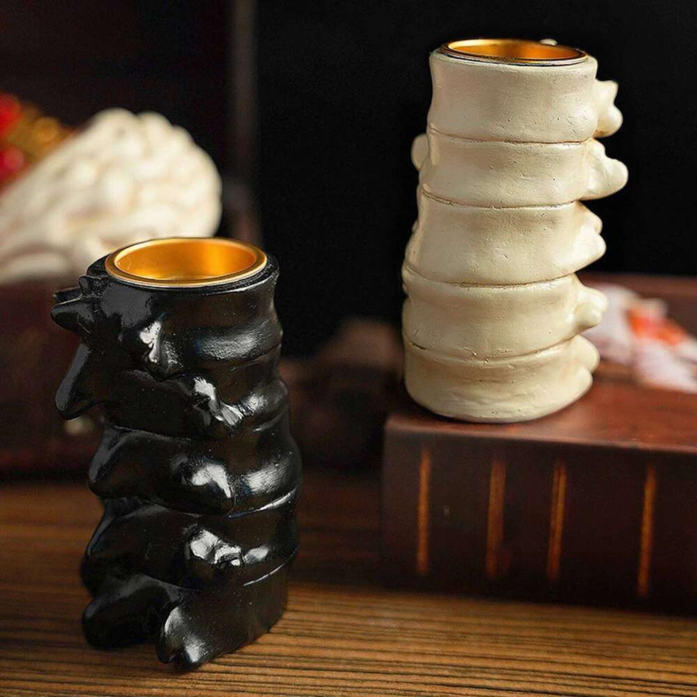 Human Organ Models Holder, 3D Heart Spine Brain Candlestick Candle Stand,Halloween Horror Theme Home Decorations H260310