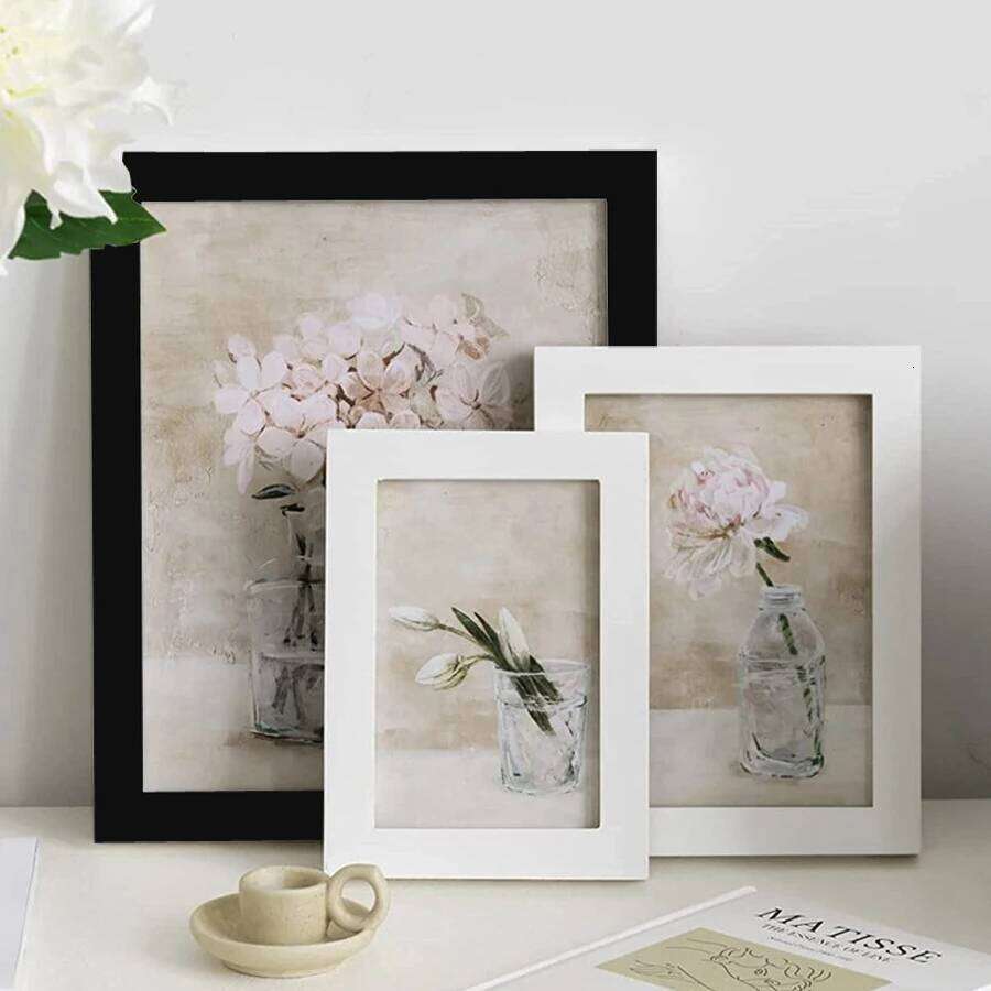 Natural Wooden Picture Frames Classic For Wall Hanging With Plexiglass 9X13 10X15 13X18cm Pictures Frame Photo Decor H260310 - view 3